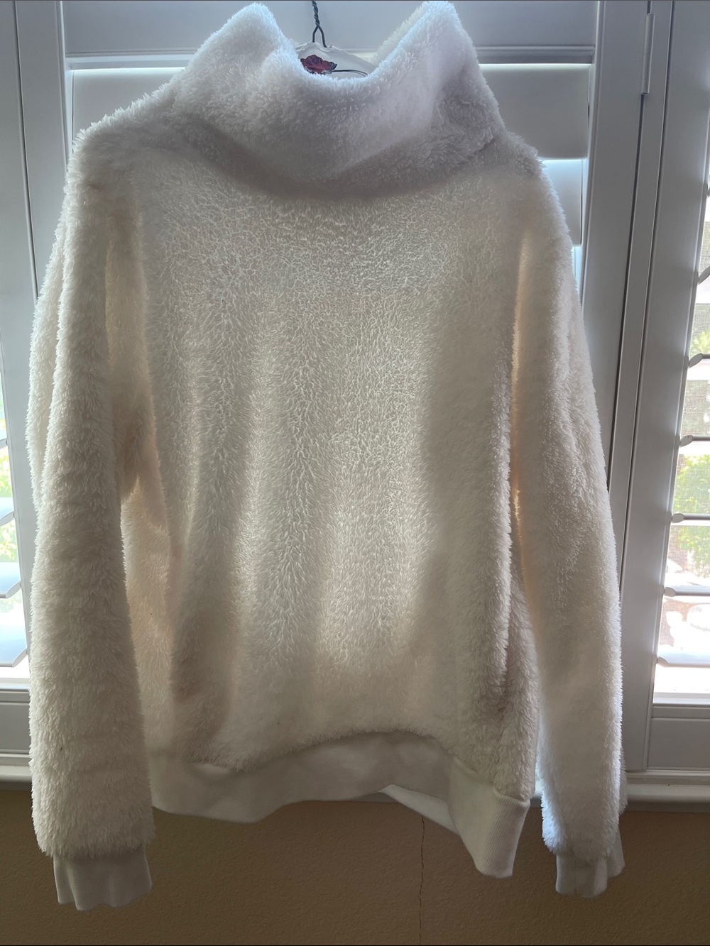 lukka Plush Turtleneck Sweater in Cream